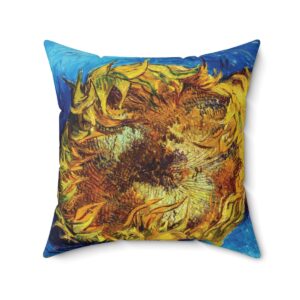 Van Gogh Cut Sunflowers - Square Pillow