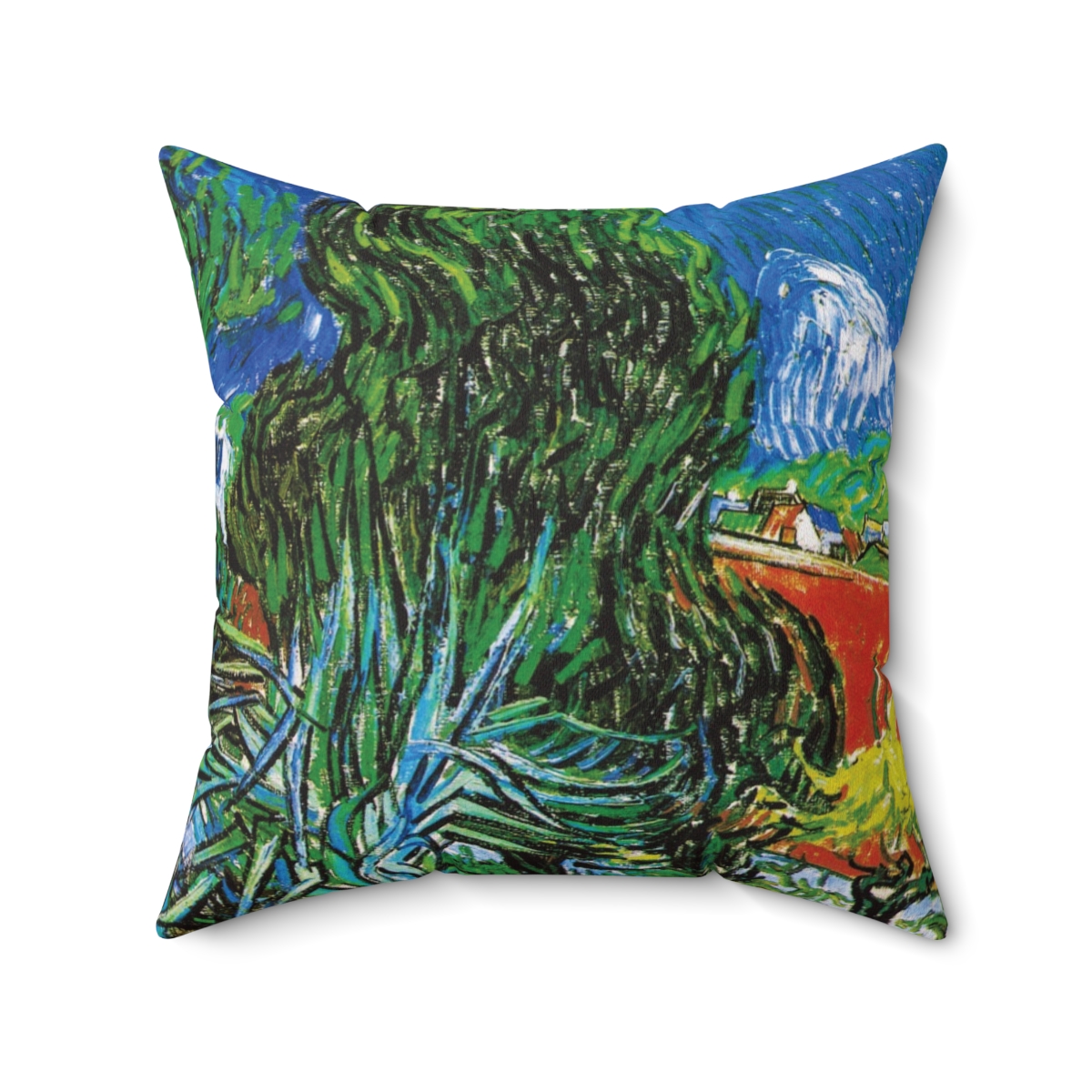 Van Gogh Doctor Gachet’s Garden In Auvers. Square Pillow, S45-57 - Image 2