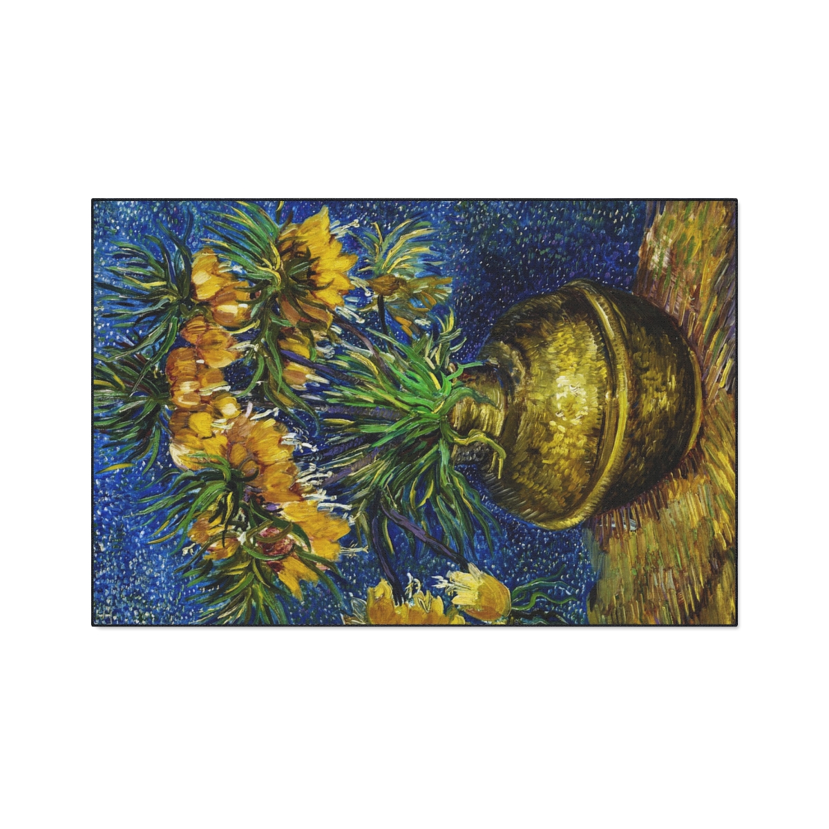 Van Gogh Flowers in Vase - Floor Mat - Image 2
