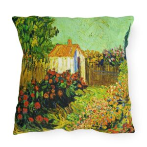 van Gogh Garden Landscape - Outdoor Pillow