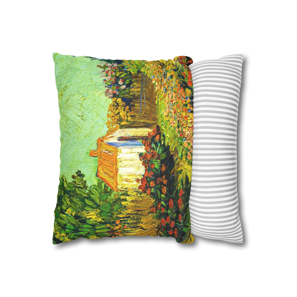 Van Gogh Garden Landscape - Pillow Case 1 Van Gogh Garden Landscape - Pillow Case