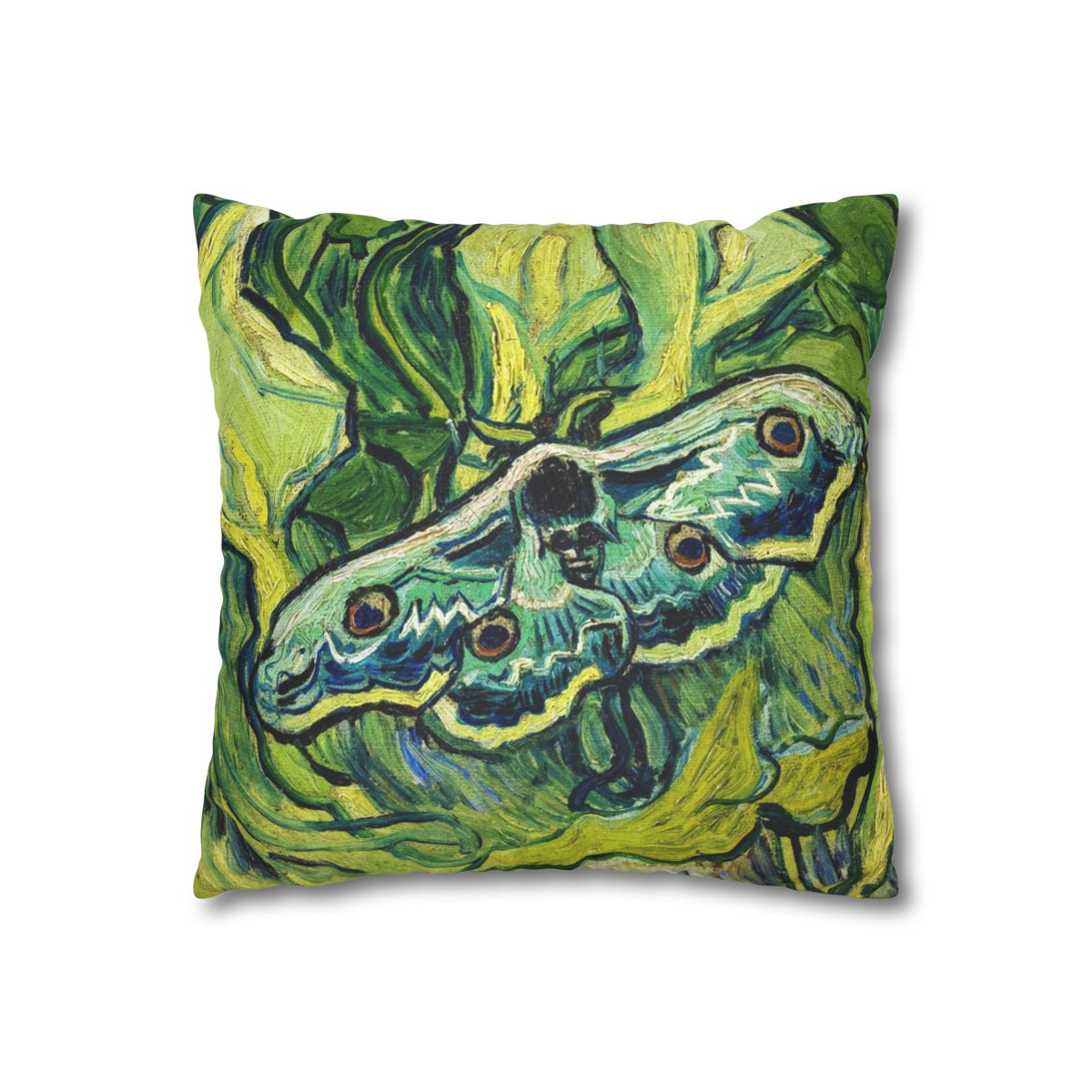 Van Gogh Great Peacock Moth - Pillow Case - Image 3