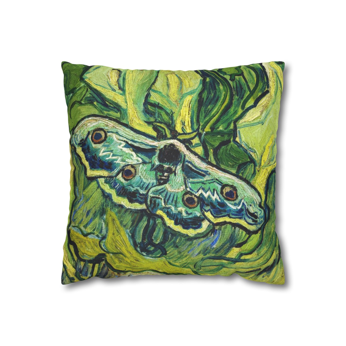 Van Gogh Great Peacock Moth - Pillow Case - Image 2