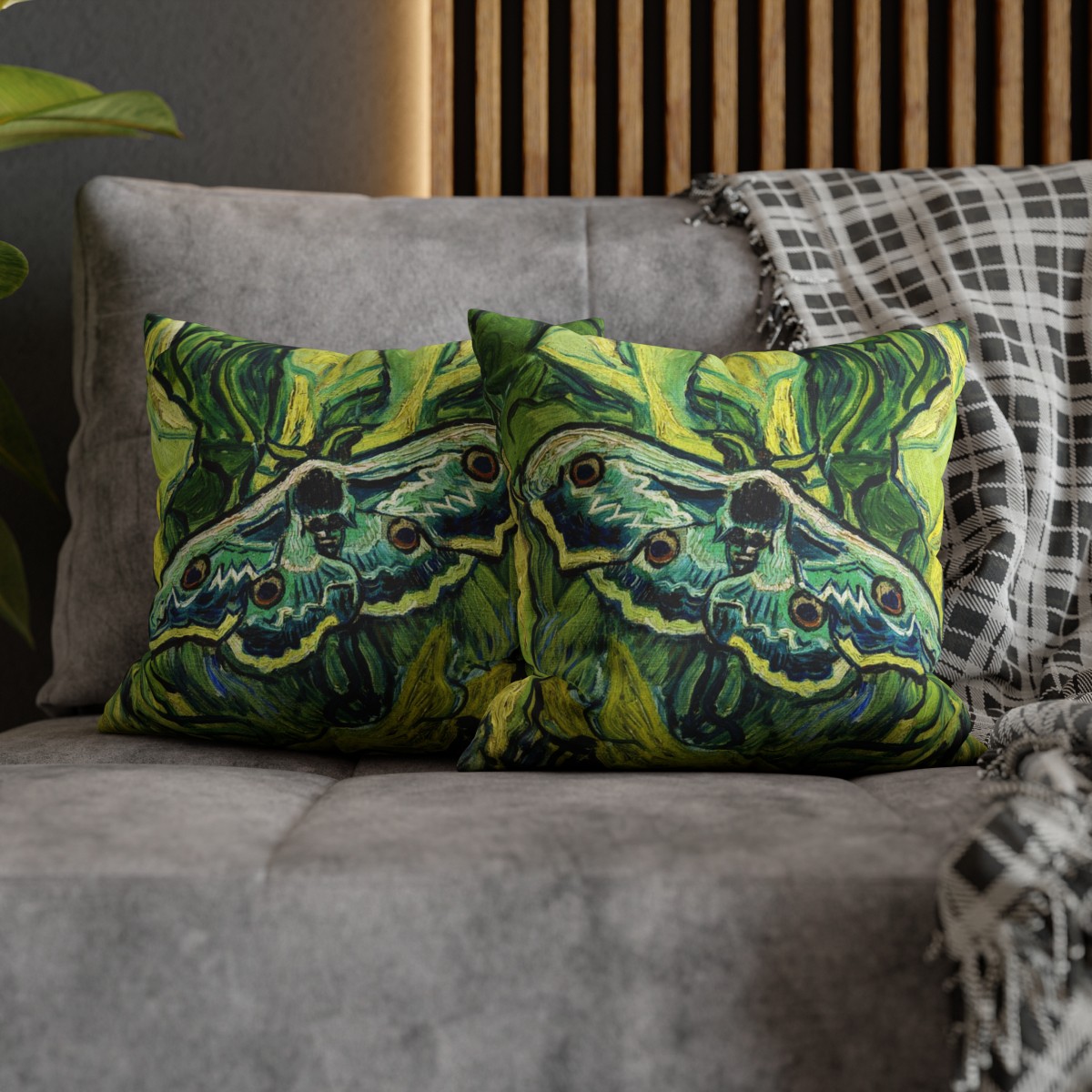 Van Gogh Great Peacock Moth - Pillow Case - Image 6