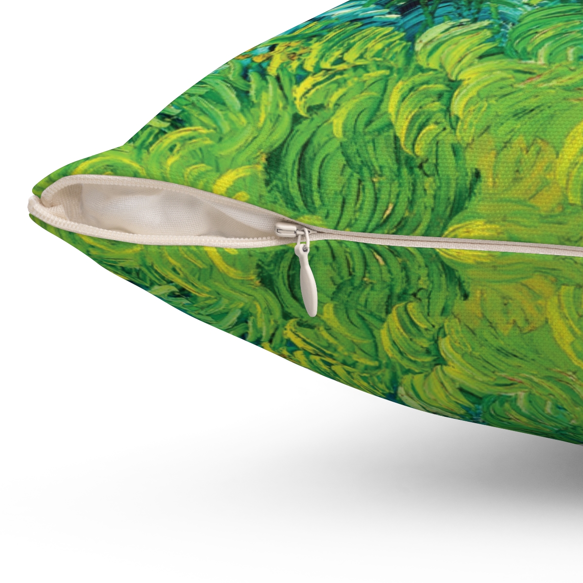 Van Gogh Green Wheatfield - Square Pillow - Image 3