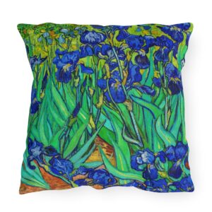 Van Gogh Iris Field - Outdoor Pillow
