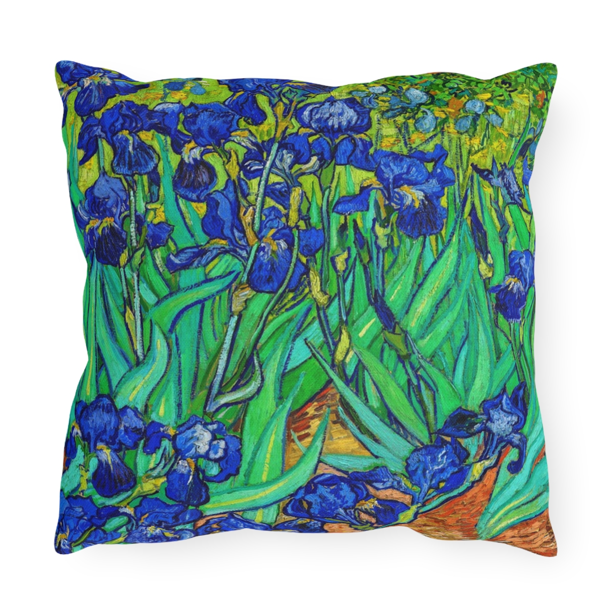 Van Gogh Iris Field - Outdoor Pillow - Image 4