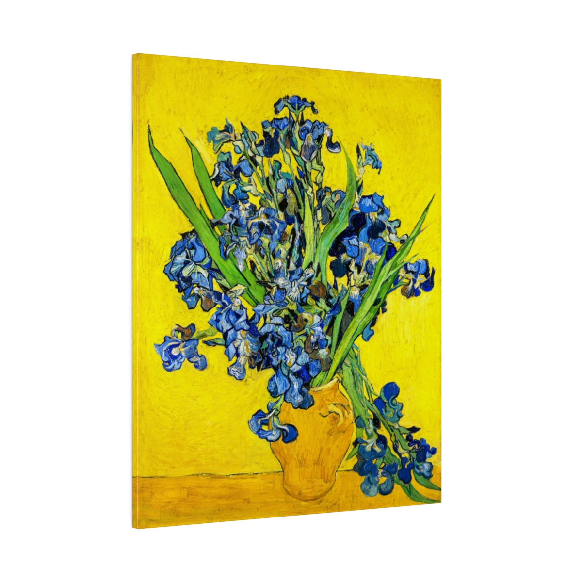 Van Gogh Irises in Vase - Matte Canvas