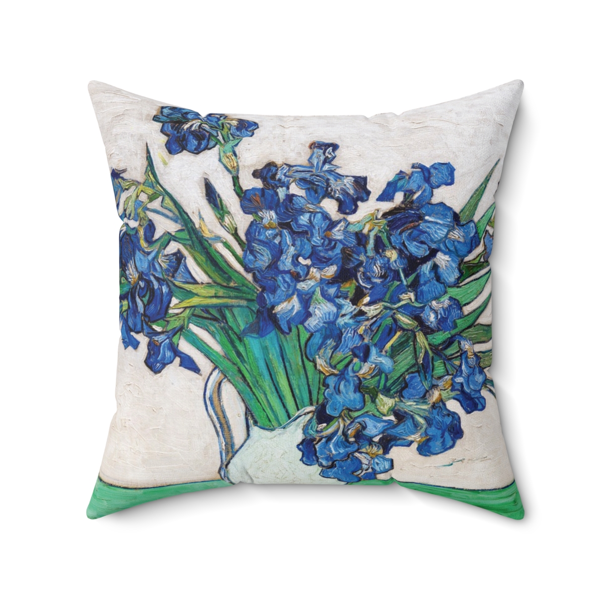 Van Gogh Irises In Vase - Square Pillow