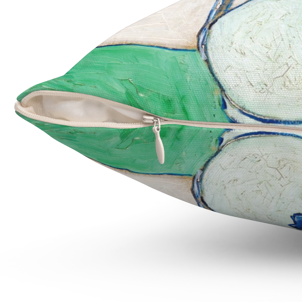 Van Gogh Irises In Vase - Square Pillow - Image 3