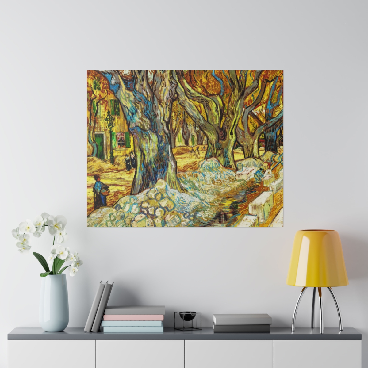 Van Gogh Large Plane Trees. Matte Canvas - Image 3