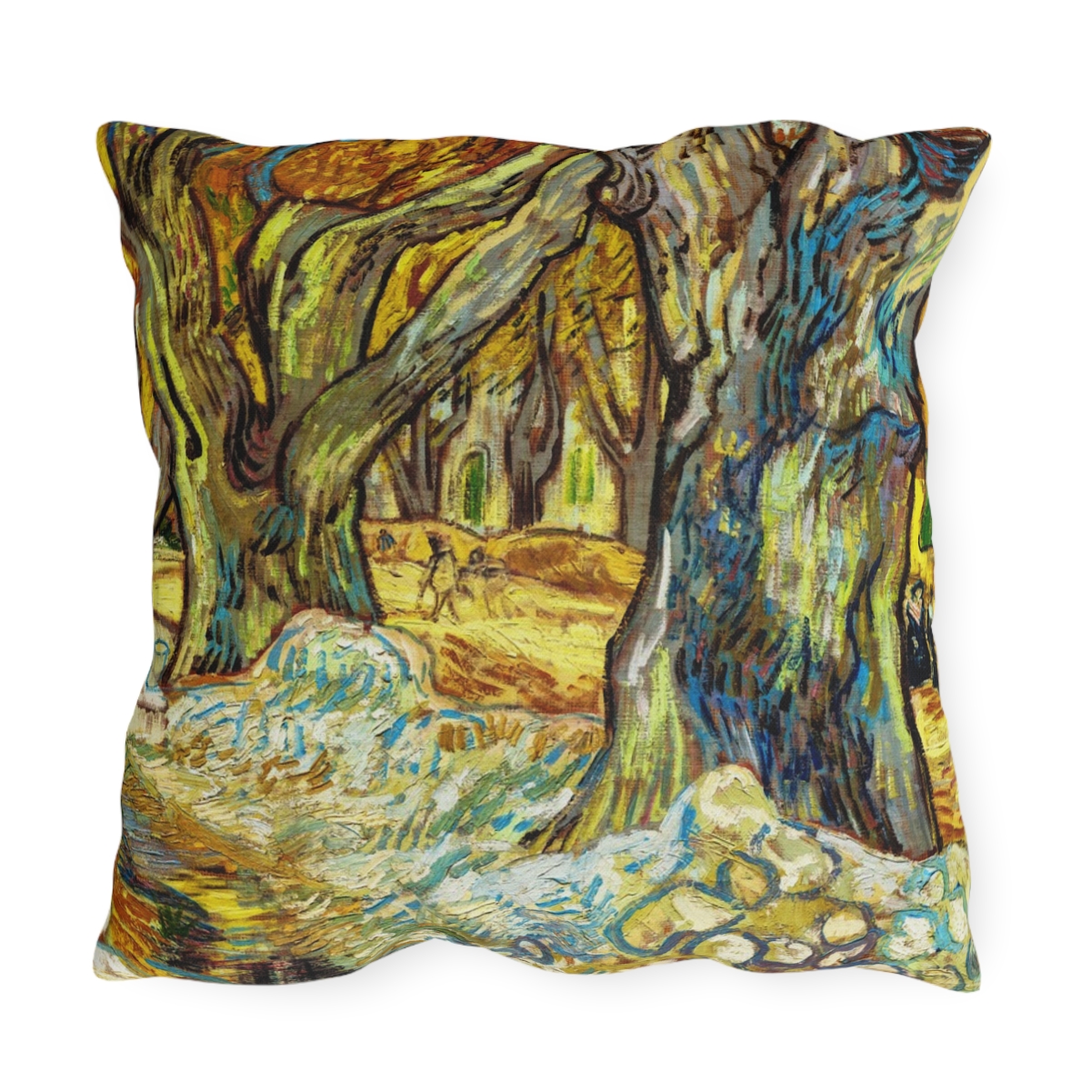 Van Gogh Large Plane Trees - Outdoor Pillow - Image 2