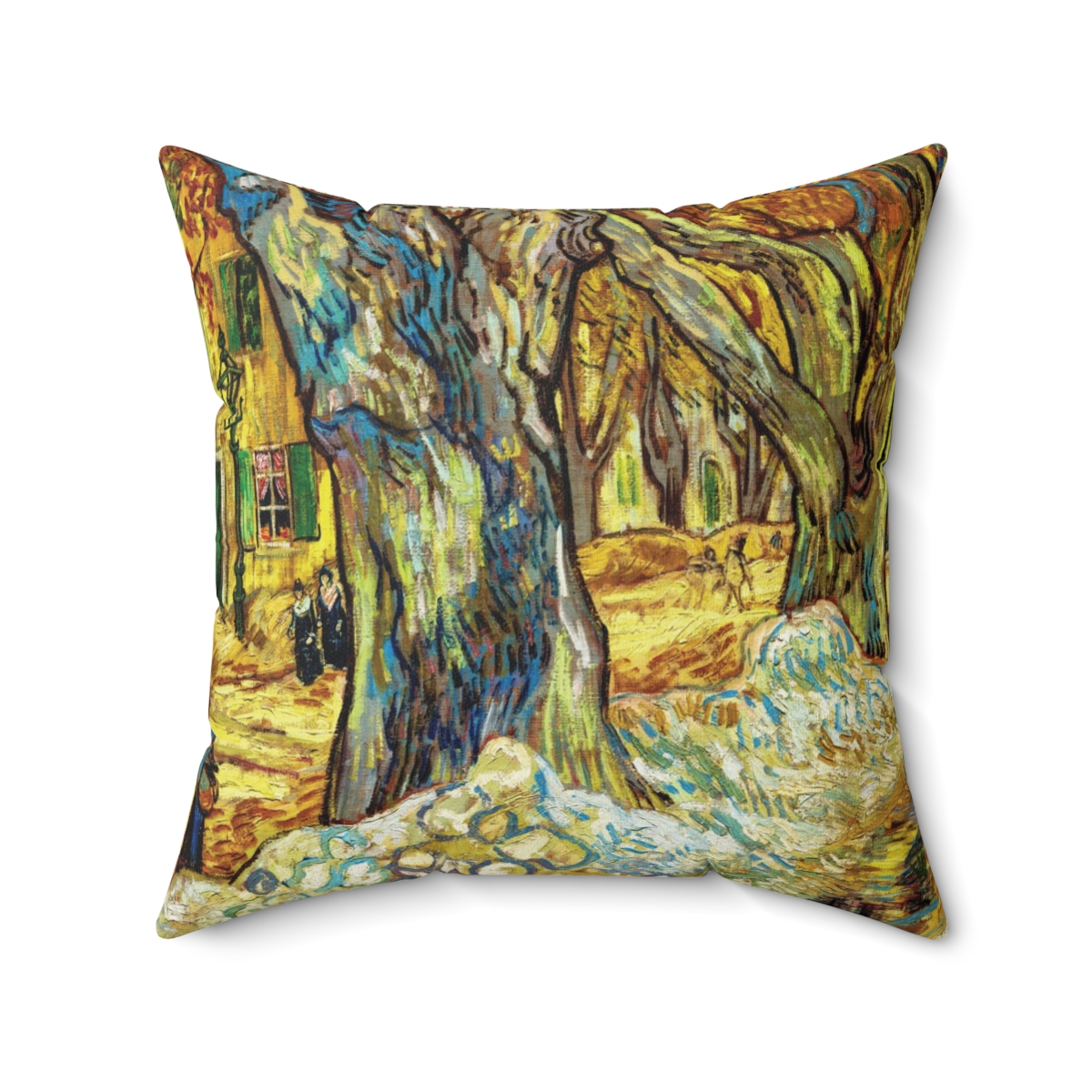 Van Gogh Large Plane Trees - Square Pillow