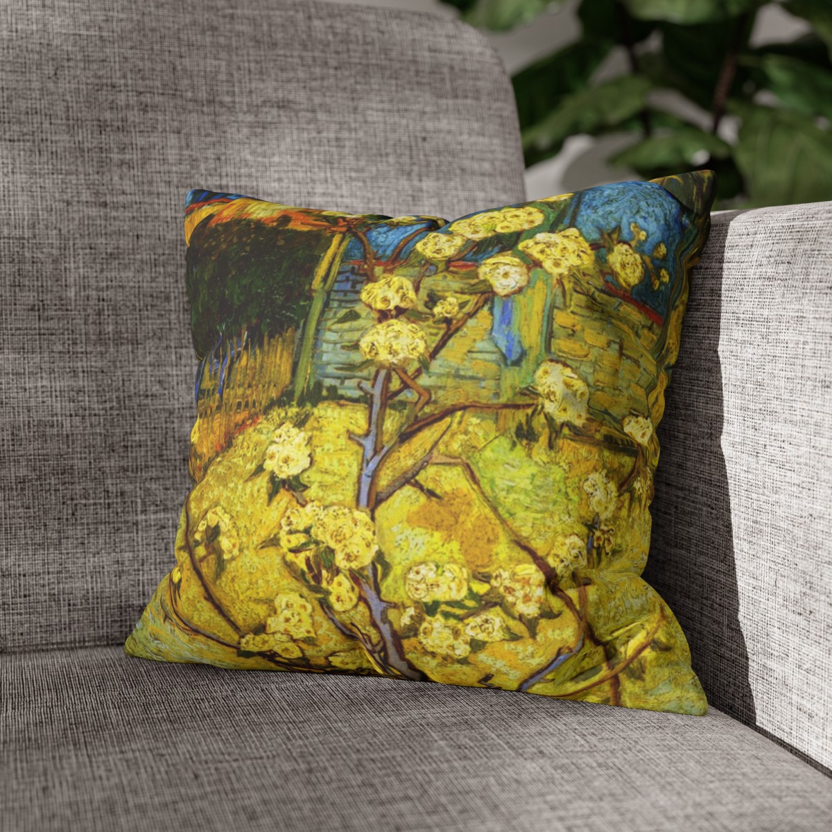Van Gogh Pear Tree In Blossom - Pillow Case - Image 5