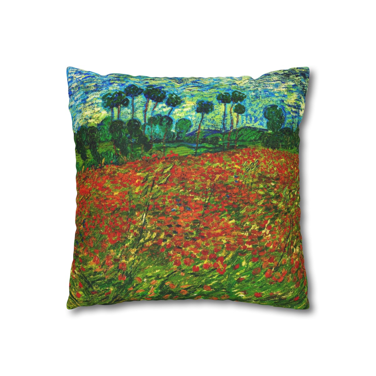 Van Gogh Poppy Field - Pillow Case 3 Van Gogh Poppy Field - Pillow Case - Image 3