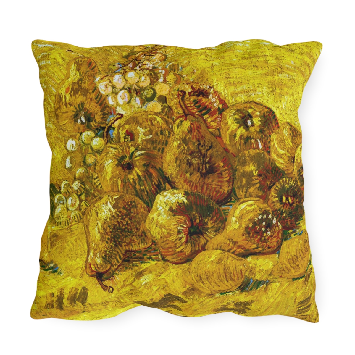 Van Gogh Quinces Lemons Pears & Grapes - Outdoor Pillow - Image 2