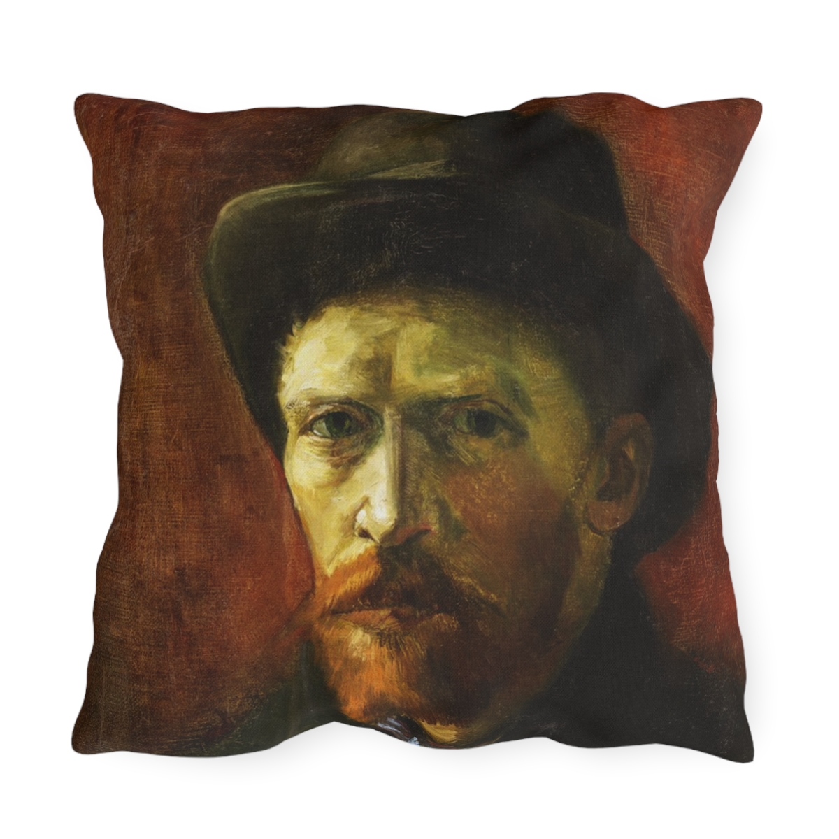 Van Gogh Self-Portrait - Outdoor Pillow - Image 2