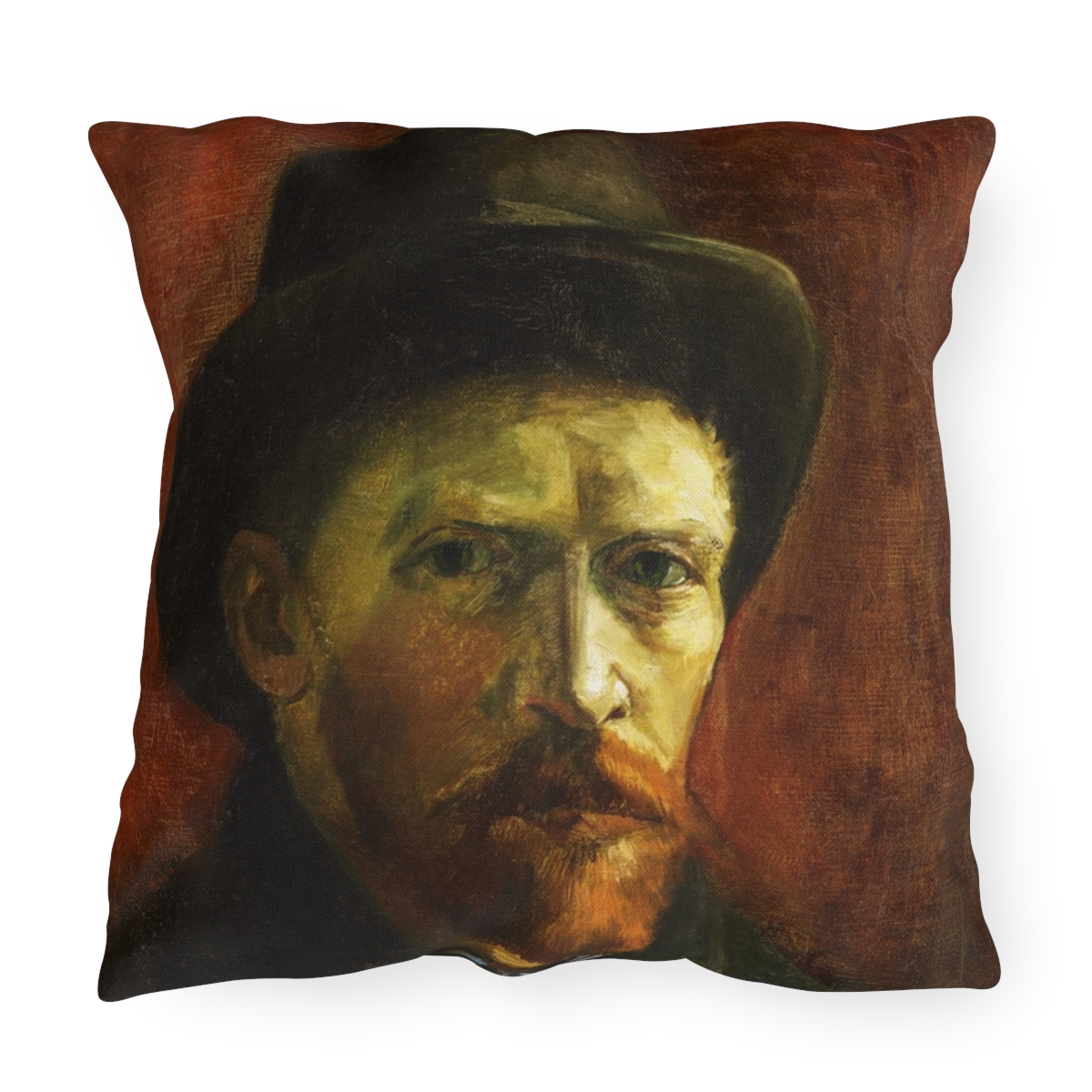 Van Gogh Self-Portrait - Outdoor Pillow