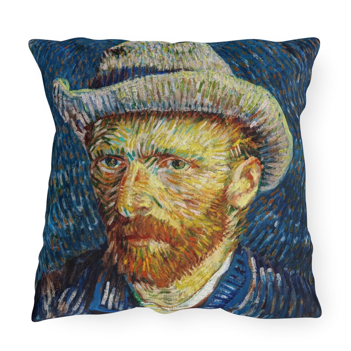 Van Gogh Self-Portrait - Outdoor Pillow