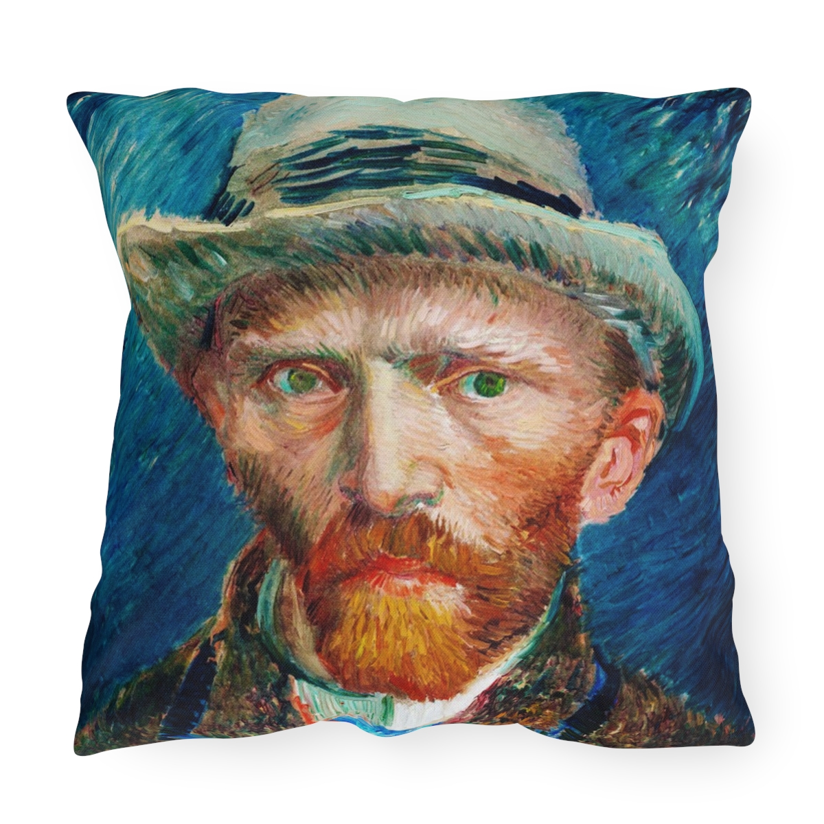 Van Gogh Self-Portrait - Outdoor Pillow
