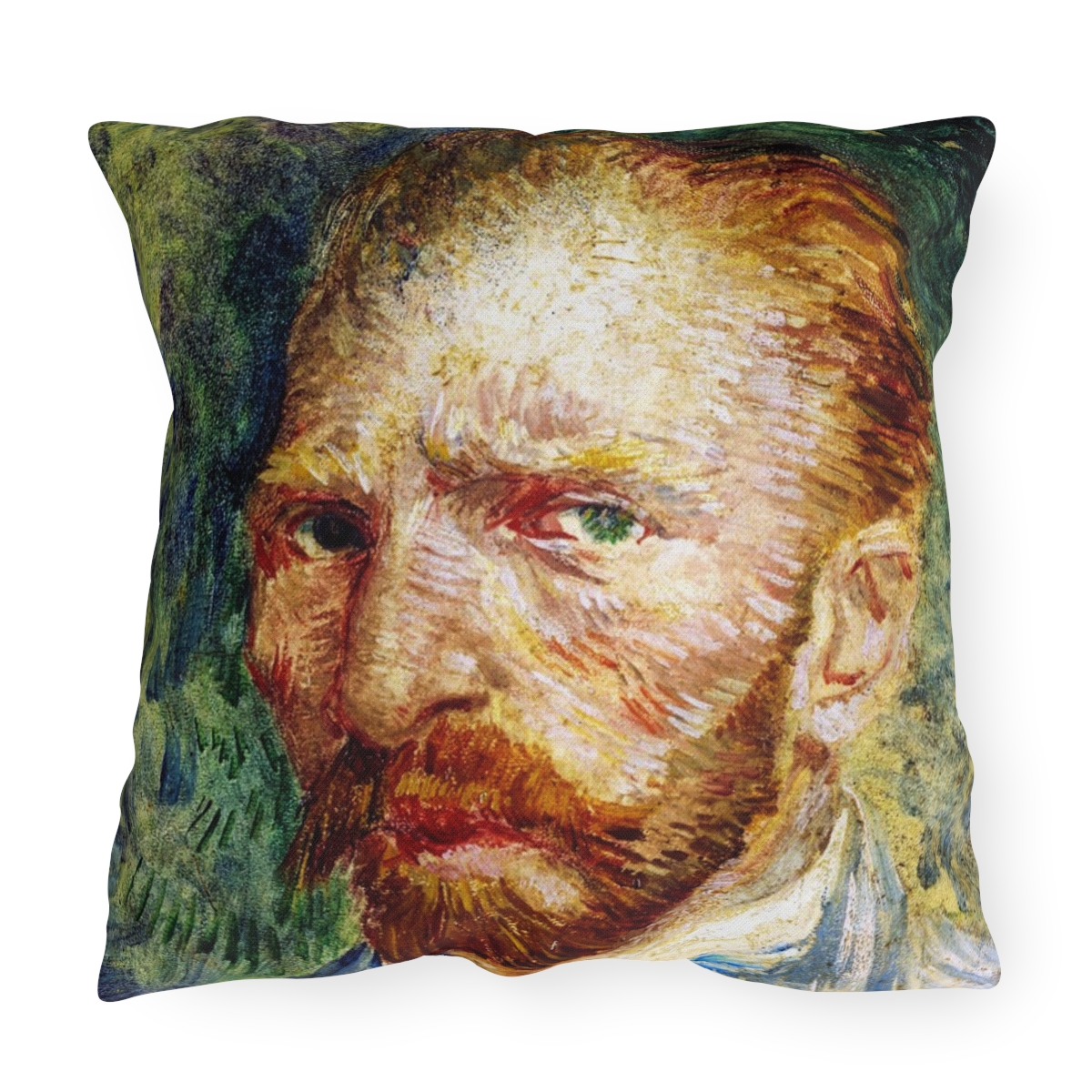 Van Gogh Self-Portrait - Outdoor Pillow