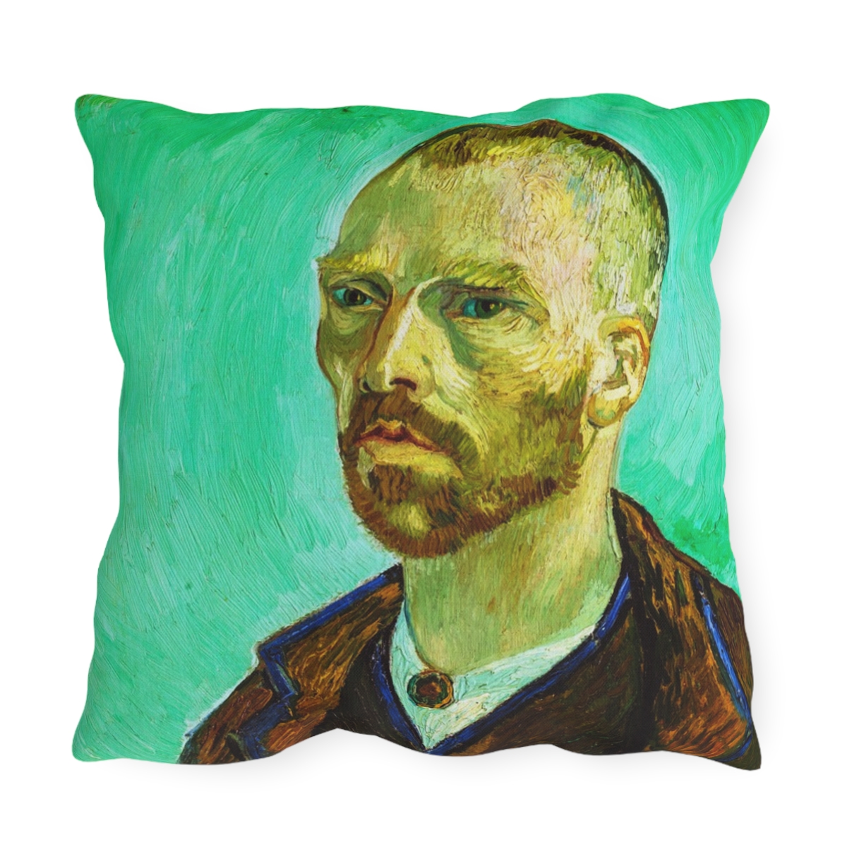 Van Gogh Self-Portrait - Outdoor Pillow - Image 2