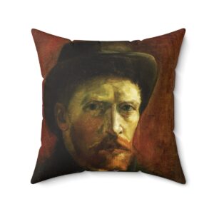 Van Gogh Self-Portrait - Square Pillow
