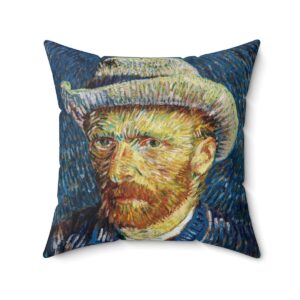 Van Gogh Self-Portrait - Square Pillow