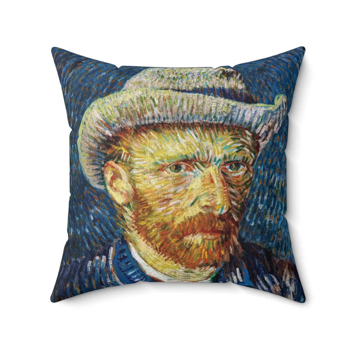 Van Gogh Self-Portrait - Square Pillow - Image 2
