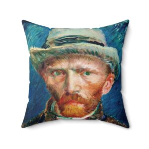 Van Gogh Self-Portrait - Square Pillow