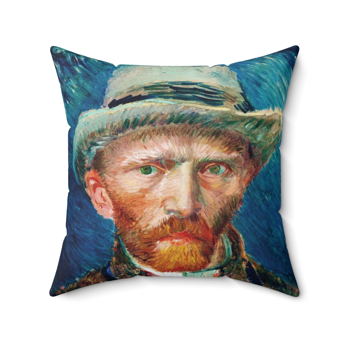 Van Gogh Self-Portrait - Square Pillow - Image 2