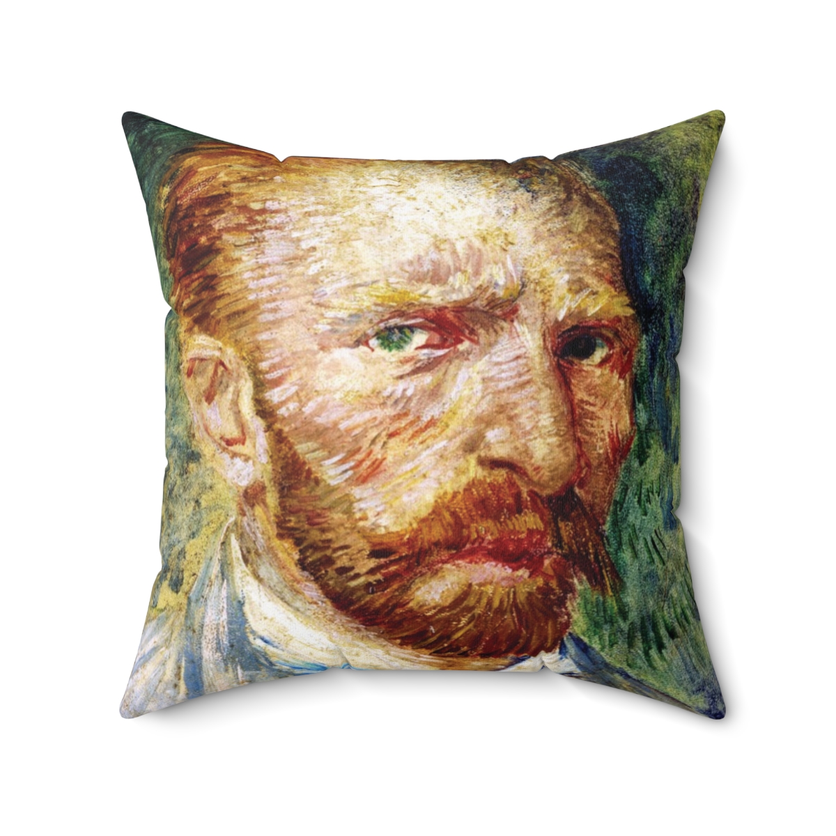 Van Gogh Self-Portrait - Square Pillow - Image 2