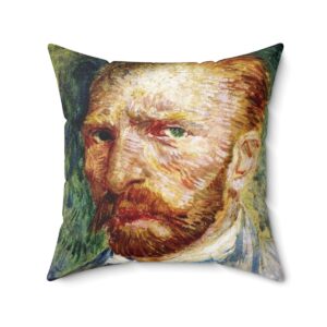 Van Gogh Self-Portrait - Square Pillow