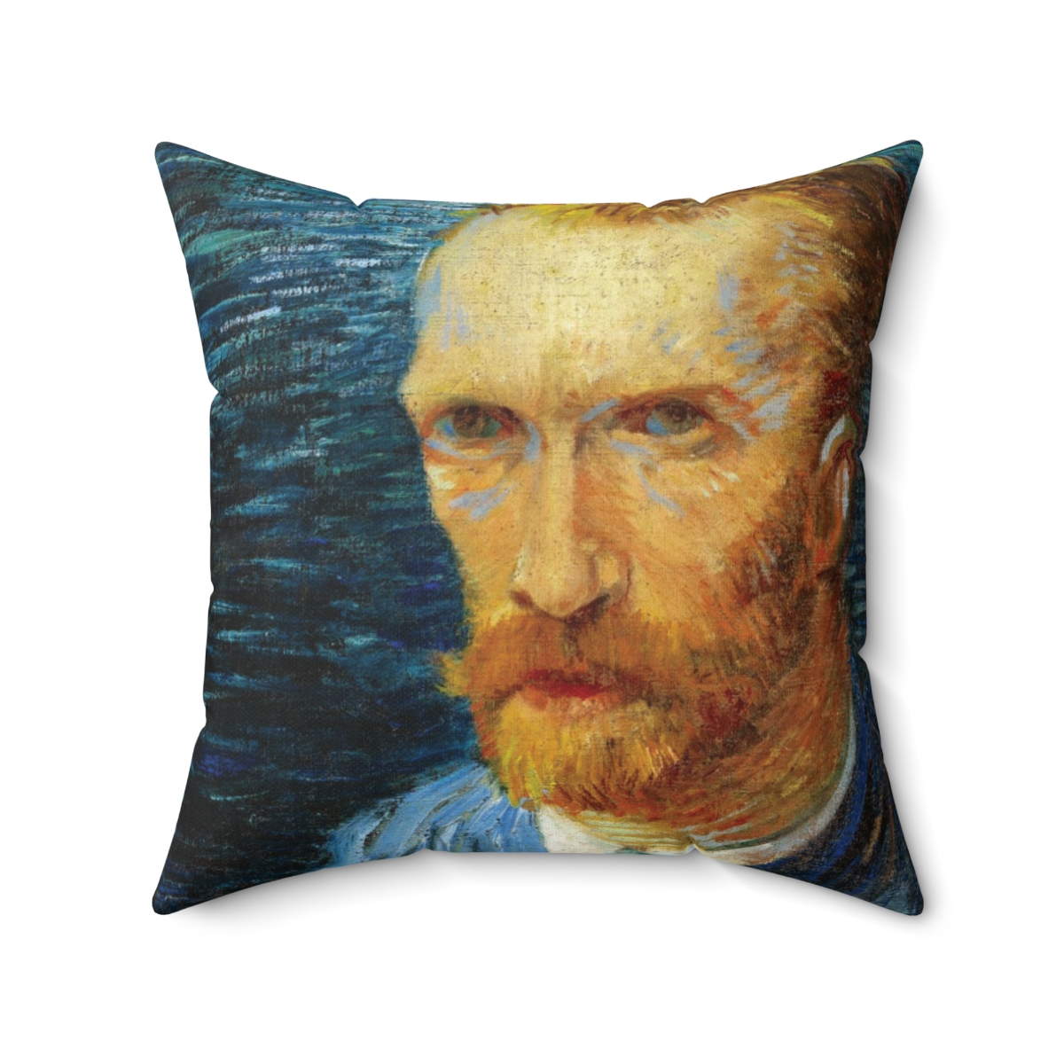 Van Gogh Self-Portrait - Square Pillow - Image 2