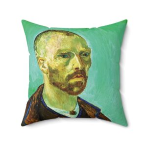 Van Gogh Self-Portrait - Square Pillow