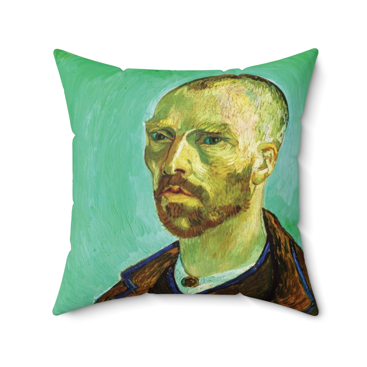 Van Gogh Self-Portrait - Square Pillow - Image 2