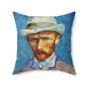 Van Gogh Self-Portrait With Felt Hat - Square Pillow