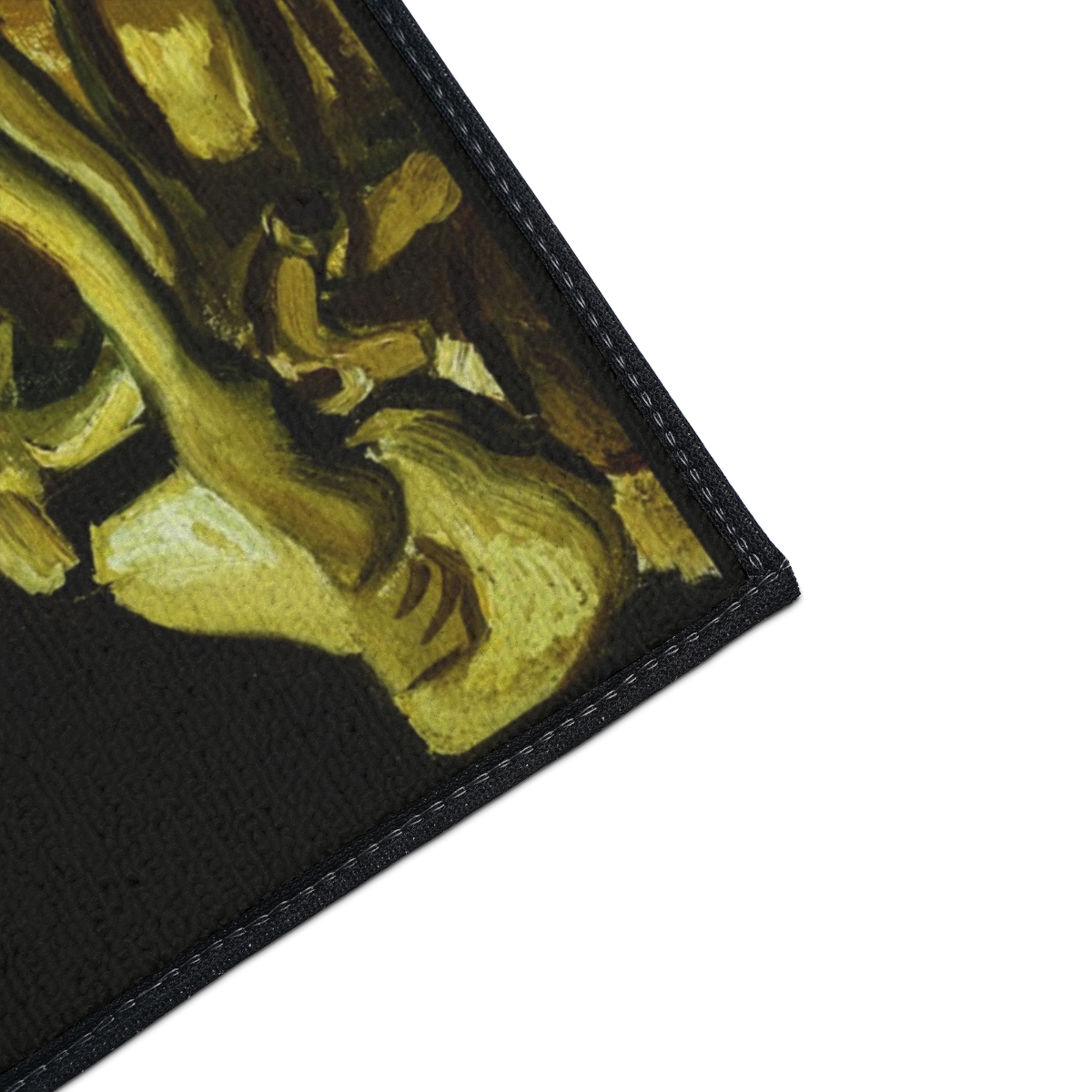 Van Gogh Skeleton with Burning Cigatette - Floor Mat 4 Van Gogh Skeleton with Burning Cigatette - Floor Mat - Image 4