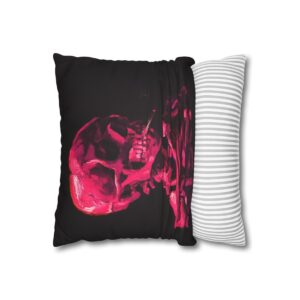 Van Gogh Skeleton with Burning Cigatette - Pillow Case