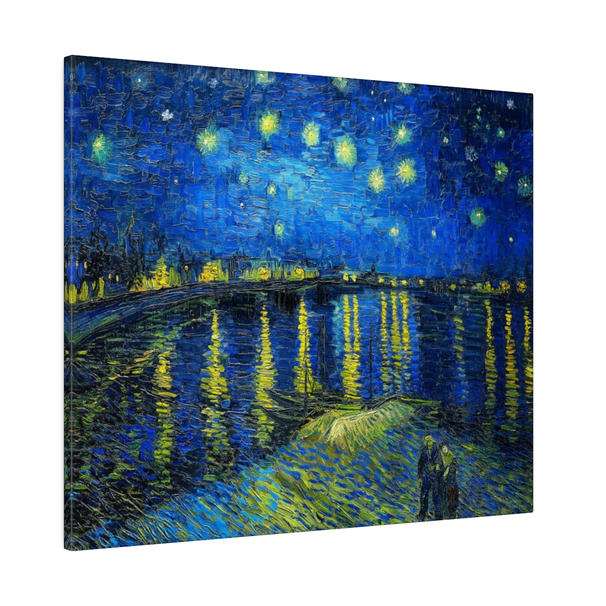 Van Gogh Starry Night over the Rhône. Matte Canvas 1 Van Gogh Starry Night over the Rhône. Matte Canvas
