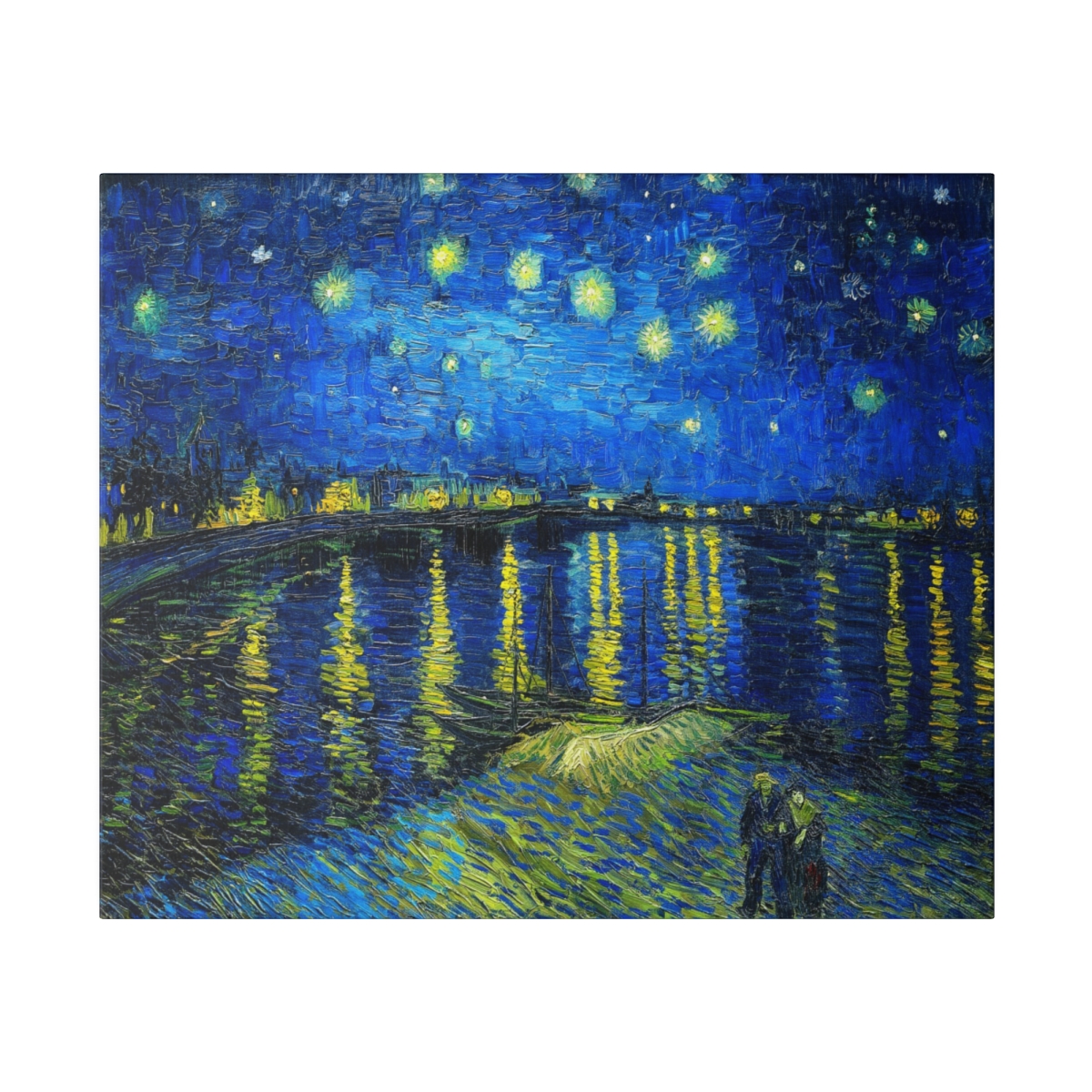 Van Gogh Starry Night over the Rhône. Matte Canvas 2 Van Gogh Starry Night over the Rhône. Matte Canvas - Image 2