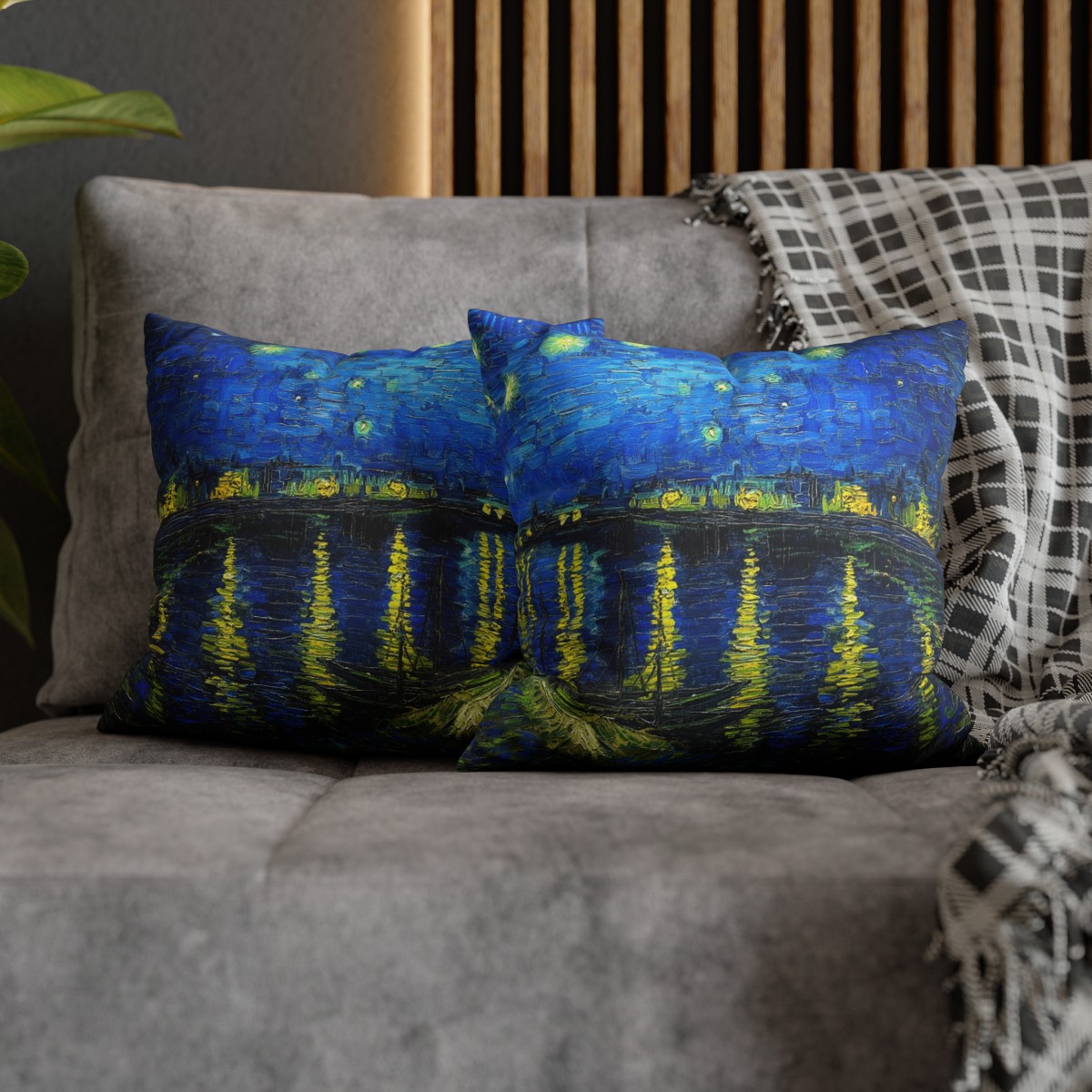 Van Gogh Starry Night over the Rhône - Pillow Case 6 Van Gogh Starry Night over the Rhône - Pillow Case - Image 6