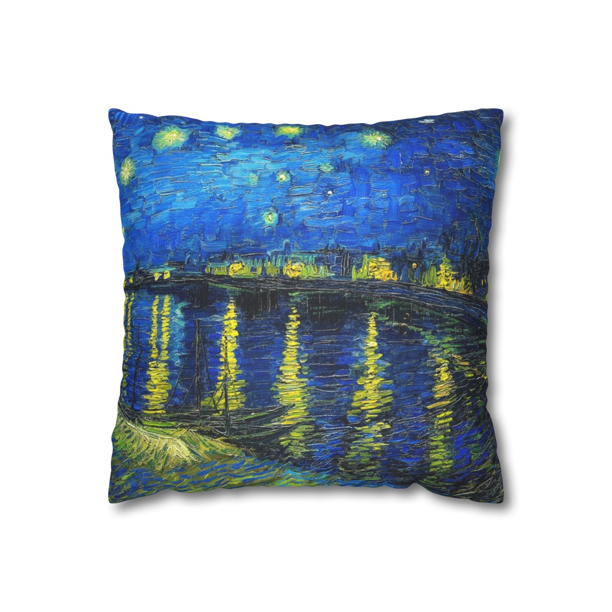 Van Gogh Starry Night over the Rhône - Pillow Case 2 Van Gogh Starry Night over the Rhône - Pillow Case - Image 2