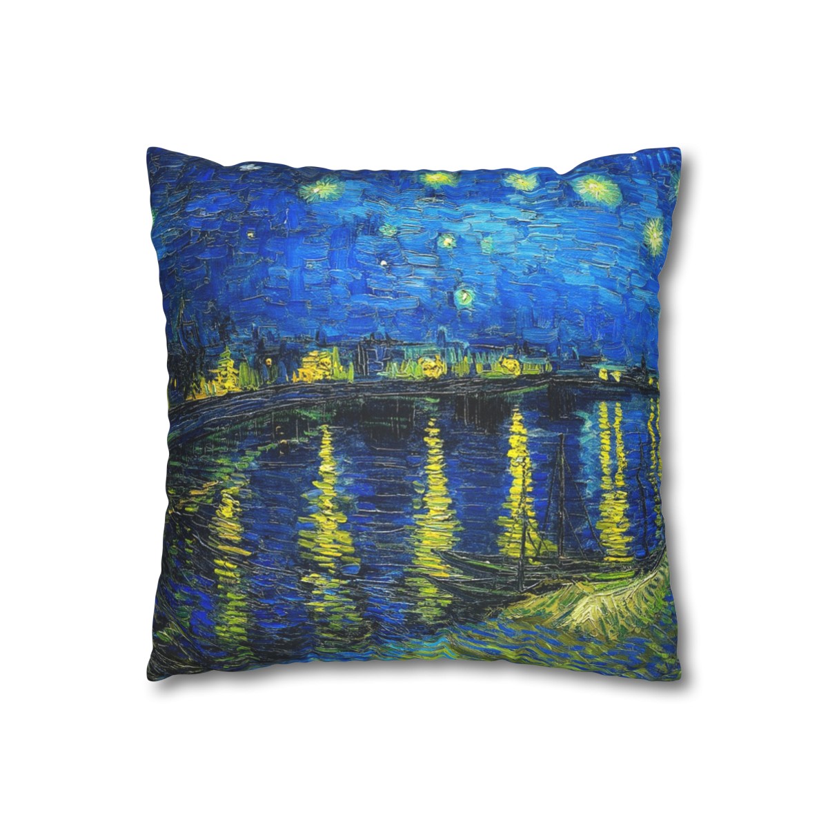 Van Gogh Starry Night over the Rhône - Pillow Case 3 Van Gogh Starry Night over the Rhône - Pillow Case - Image 3