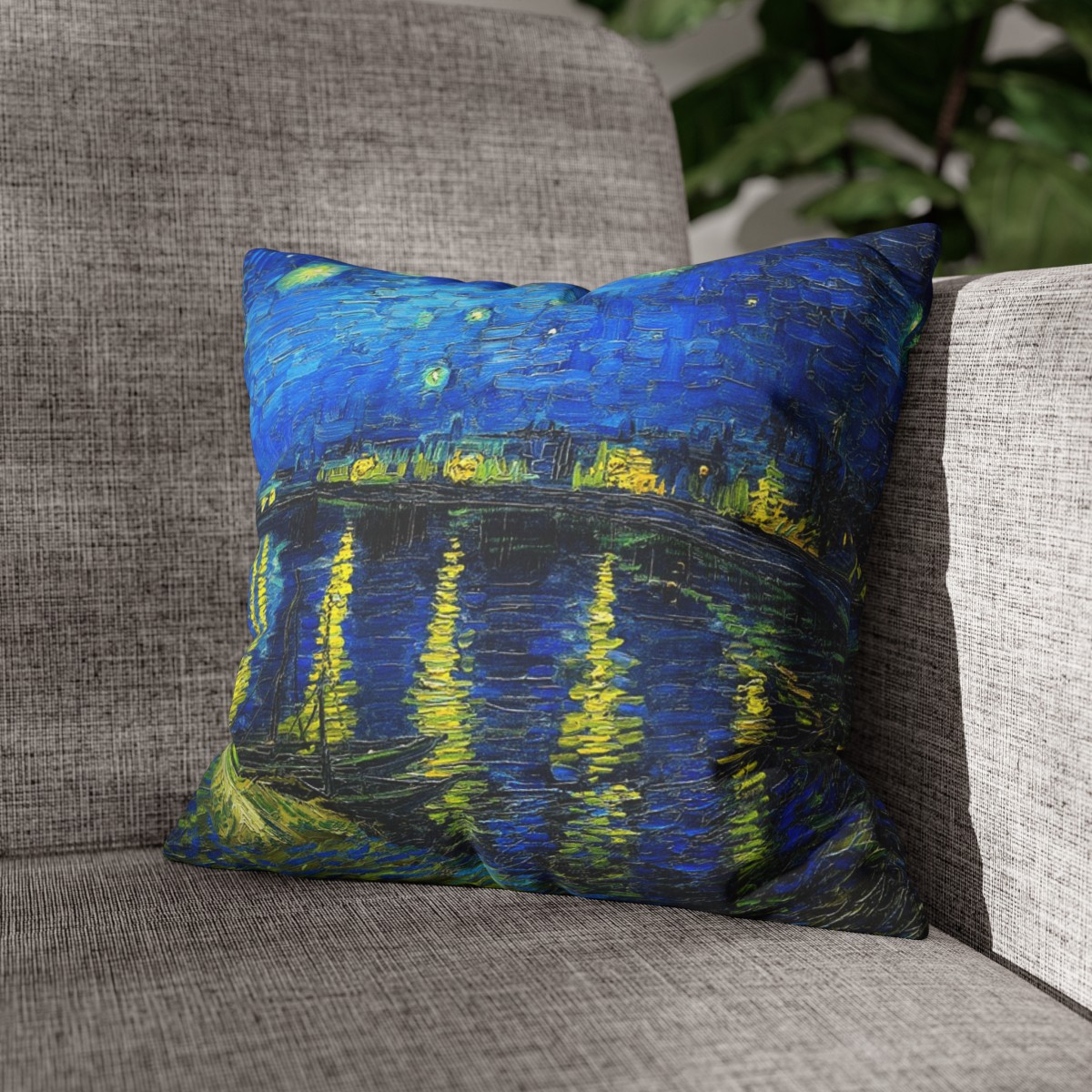 Van Gogh Starry Night over the Rhône - Pillow Case 5 Van Gogh Starry Night over the Rhône - Pillow Case - Image 5