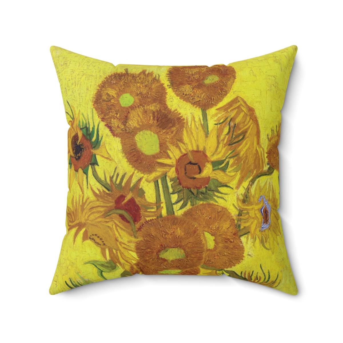 Van Gogh Sunflowers In Vase - Square Pillow