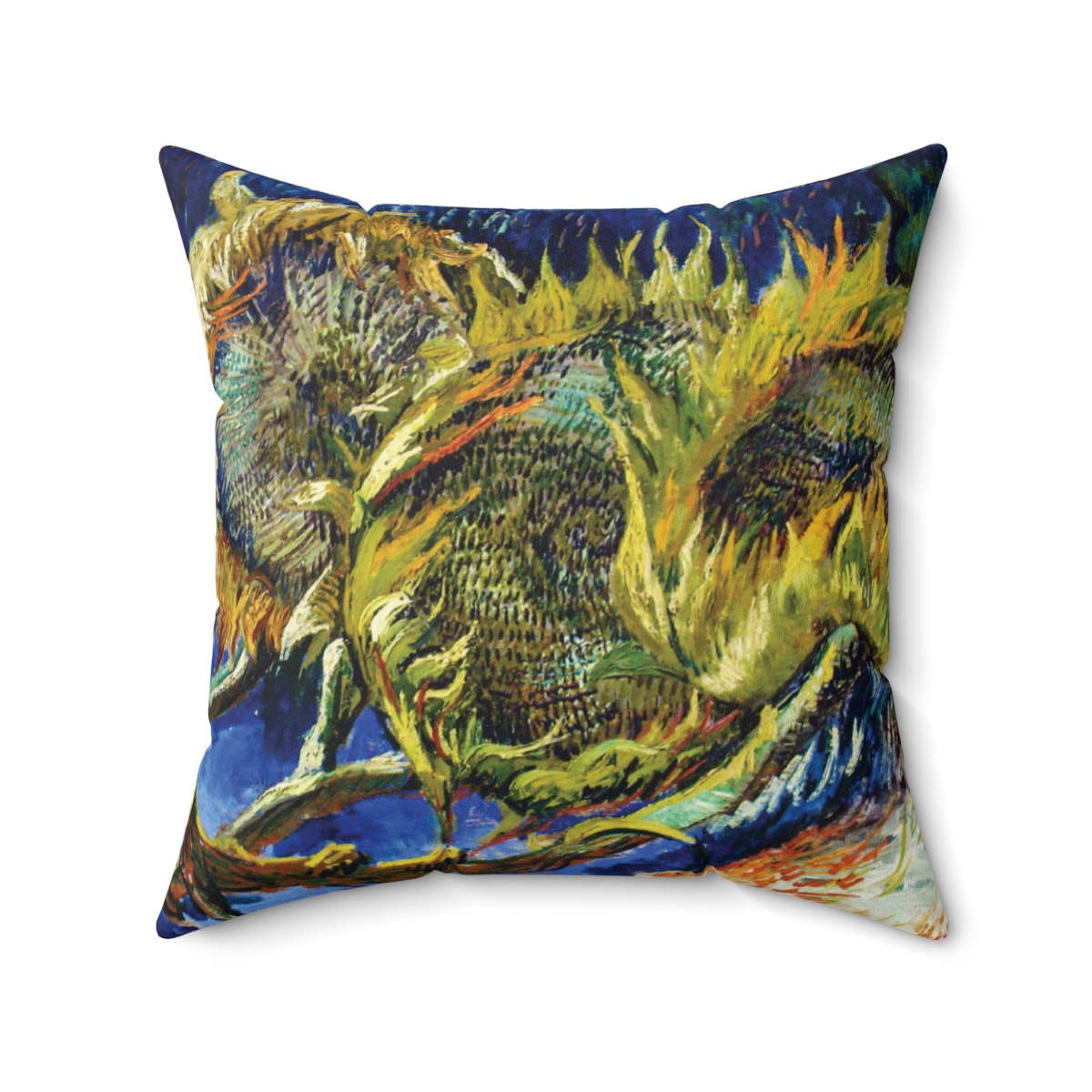 Van Gogh Sunflowers - Square Pillow - Image 2