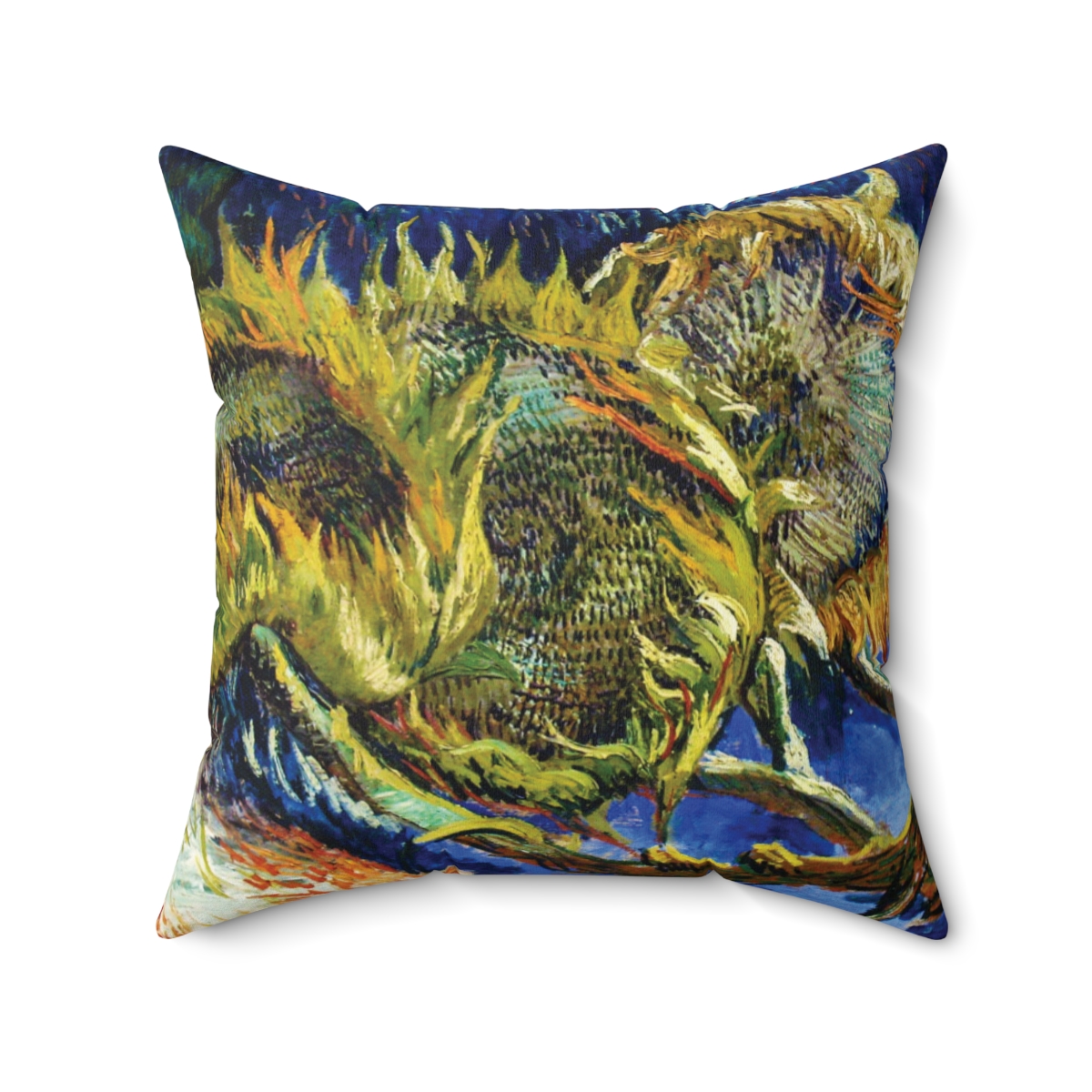 Van Gogh Sunflowers - Square Pillow