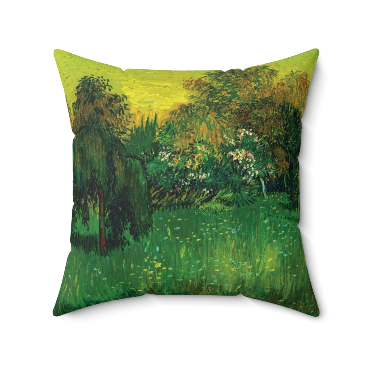 Van Gogh The poet’s Garden - Square Pillow - Image 2