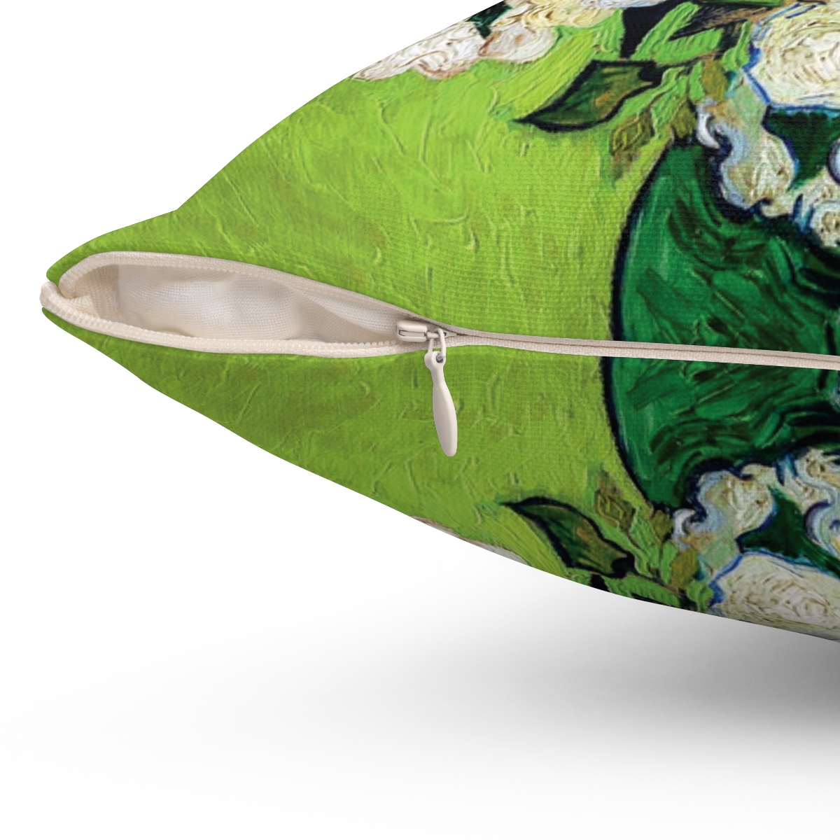 Van Gogh Vase Of Roses - Square Pillow - Image 3